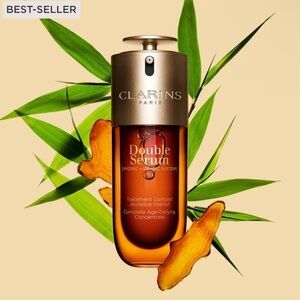 Brand new in box Clarins Double Serum Anti Aging + Anti Wrinkle Serum (50ml)